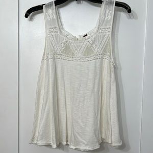 Free People creamy white tank.  Size M.